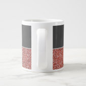 Funny Boss Lady Roos Goud Roze Glitter Naam Grote Koffiekop (Achterkant)