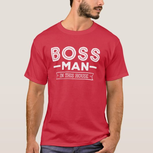 Funny Boss Man in dit Parlement T-shirt (Voorkant)