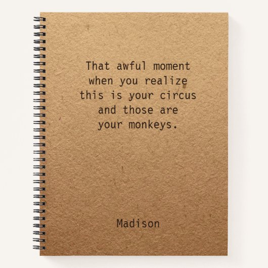 Funny Boss Manager Persoonlijke notities Kantoor Notitieboek (Voorkant)