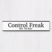 Funny Boss Name Bord Deurbordje (Voorkant)