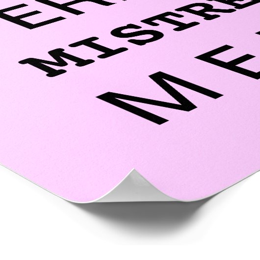 Funny Boss Poster | KANTOOR | Vrouw Boss Gift (Hoek)