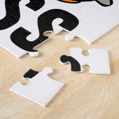 FUNNY BOSS PUZZLE, PENGUIN MET WHIP LEGPUZZEL (Zijkant)