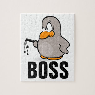 FUNNY BOSS PUZZLE, PENGUIN MET WHIP LEGPUZZEL