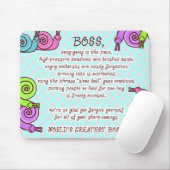 FUNNY BOSS SPEEDO EN SPAGO MOUSEPAD MUISMAT (Met muis)