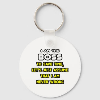 Funny Boss T-Shirts en Gifts Sleutelhanger