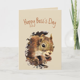 Funny Boss's Day from us Nuts Kaart