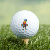 Funny Bossy Cartoon Rooster Golfballen (Insitu Shirt)
