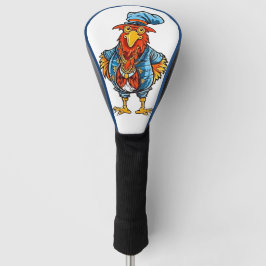 Funny Bossy Cartoon Rooster Golfheadcover