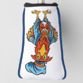 Funny Bossy Cartoon Rooster Golfheadcover (Draai 90)