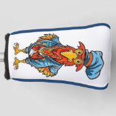Funny Bossy Cartoon Rooster Golfheadcover (Voorkant)