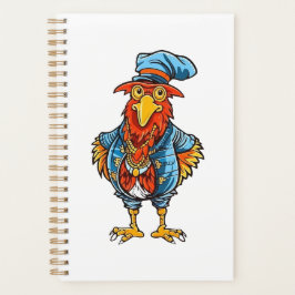 Funny Bossy Cartoon Rooster Planner