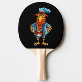 Funny Bossy Cartoon Rooster Tafeltennisbatje