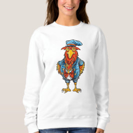 Funny Bossy Cartoon Rooster Trui