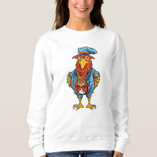 Funny Bossy Cartoon Rooster Trui
