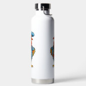 Funny Bossy Cartoon Rooster Waterfles (Links)