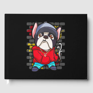 Funny Boston Rerrier Hip Hop Gangster Rapper Dog Gastenboek