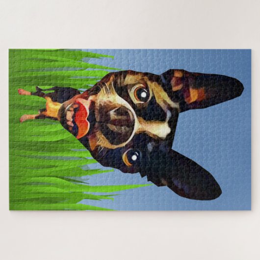 Funny Boston Terrier 1014 Piece Puzzle Legpuzzel (Horizontaal)