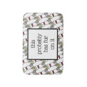 Funny Boston Terrier Badmat (Voorkant Verticaal)