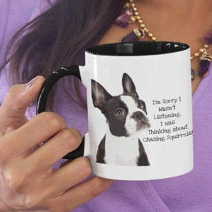 Funny Boston Terrier Cute Dog Quote Pet Luister Mok