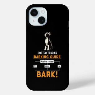 Funny Boston Terrier Dog iPhone 15 Case