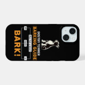 Funny Boston Terrier Dog iPhone 15 Case (Achterkant horizontaal)