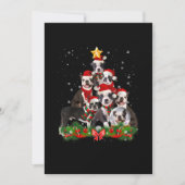 Funny Boston Terrier Dog Kerstmis Gift Aankondiging (Voorkant)