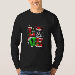 Funny Boston Terrier Dog Tree kerstlampjes Xma T-shirt