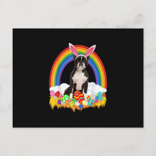Funny Boston Terrier Egg Shirt Dog Lover Easter Briefkaart