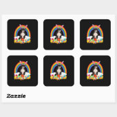 Funny Boston Terrier Egg Shirt Dog Lover Easter Vierkante Sticker (Vel)