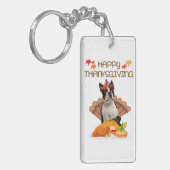 Funny Boston Terrier Gift for Pet Lover Sleutelhanger (Voorkant Links)