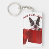 Funny Boston Terrier Gift for Pet Lover Sleutelhanger (Voorkant)