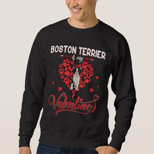 Funny Boston Terrier is mijn Valentijn Trui (Voorkant)