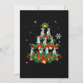 Funny Boston Terrier-kerstboom Dog Mask Xmas Aankondiging (Voorkant)