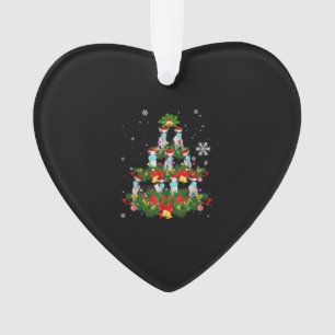 Funny Boston Terrier-kerstboom Dog Mask Xmas Ornament