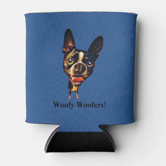 Funny Boston Terrier Koelbox Blikjeskoeler (Voorkant)