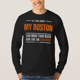Funny Boston Terrier Lover T-shirt - De dood ziet