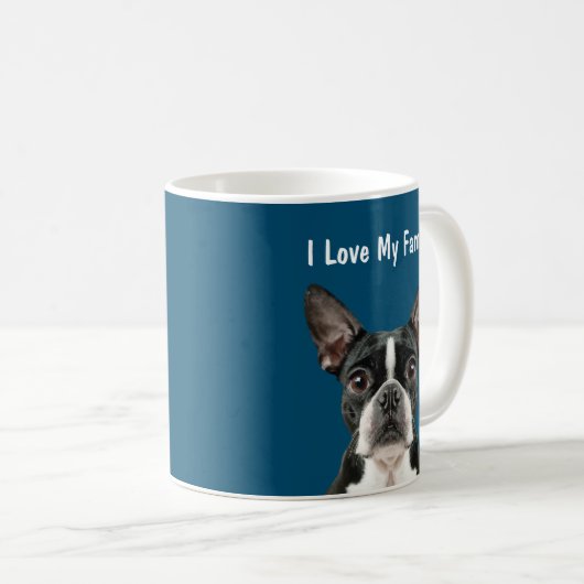 Funny Boston Terrier Mokken (Voorkant rechts)