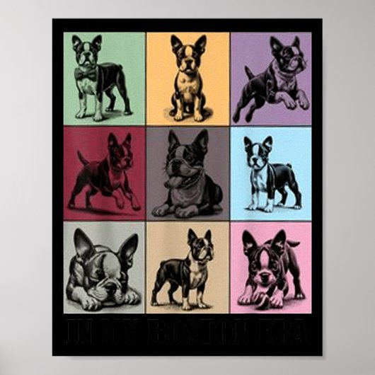 Funny Boston Terrier Quote In My Boston Terrier Er Poster (Voorkant)