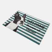 Funny Boston Terrier Welcome Dedoor Mat (Schuin)
