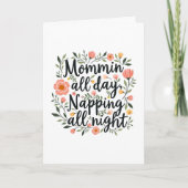 Funny Botanical Mother's Day Thank You Card Bedankkaart (Voorkant)