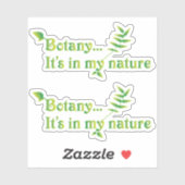 Funny Botanist Natuur set of Two Sticker (Vel)