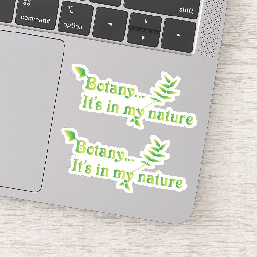 Funny Botanist Natuur set of Two Sticker (Detail)