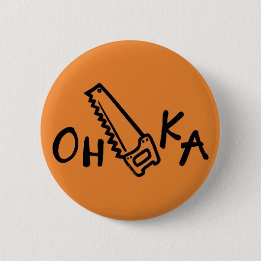 Funny Bottuns - Osaka (Oh-Saw-Ka) Ronde Button 5,7 Cm (Voorkant)