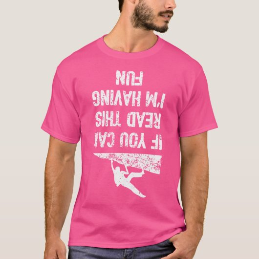 Funny Bouldering Shirt Workout Free Rock Cli (Voorkant)