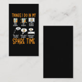 Funny Bourbon Whiskey Lover Alcohol Drinker Visitekaartje (Voorkant / Achterkant)