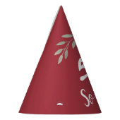 Funny Bourgondië Rozen Floral 50th Birthday Feesthoedjes (Links)