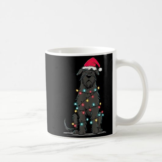 Funny Bouvier Des Flandres Christmas Graphics Dog Koffiemok (Rechts)