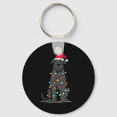 Funny Bouvier Des Flandres Christmas Graphics Dog  Sleutelhanger (Voorkant)