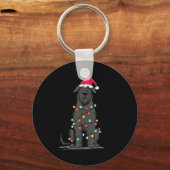 Funny Bouvier Des Flandres Christmas Graphics Dog  Sleutelhanger (Voorkant)