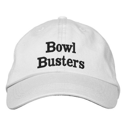 Funny Bowl Busters Lawn Bowls Name Geborduurde Pet (Voorkant)
